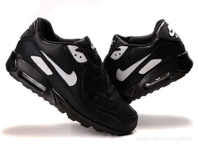 Noir Et Blanc Nike Air Max 90 Chaussures